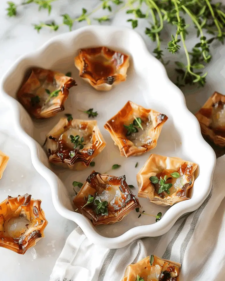 French Onion Soup Bites (Phyllo Cups)