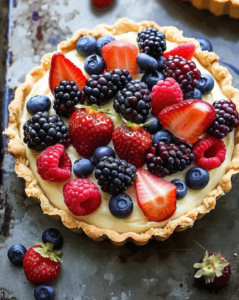 No Bake Fruit Tart