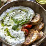 Burrata Pesto Dip with Yogurt 