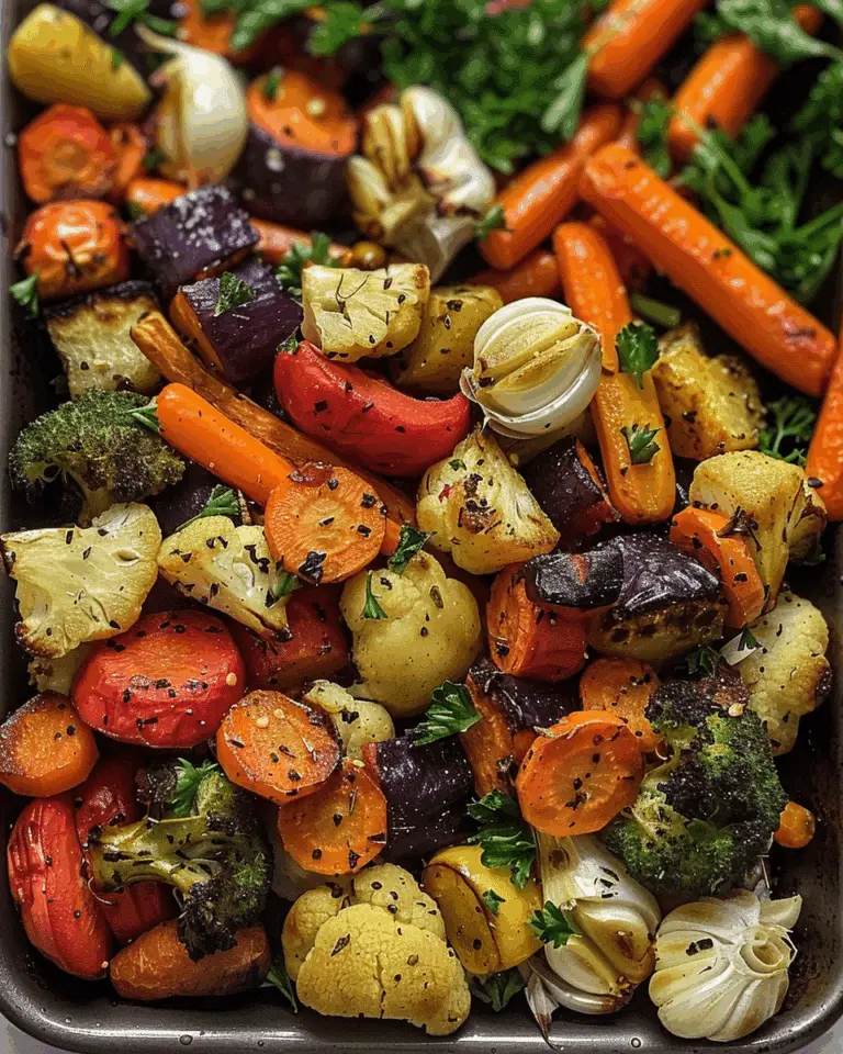 Garlic Roasted Vegetables Recipe