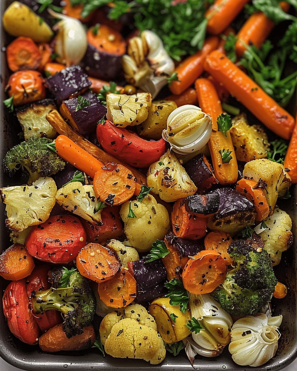 Garlic Roasted Vegetables Recipe