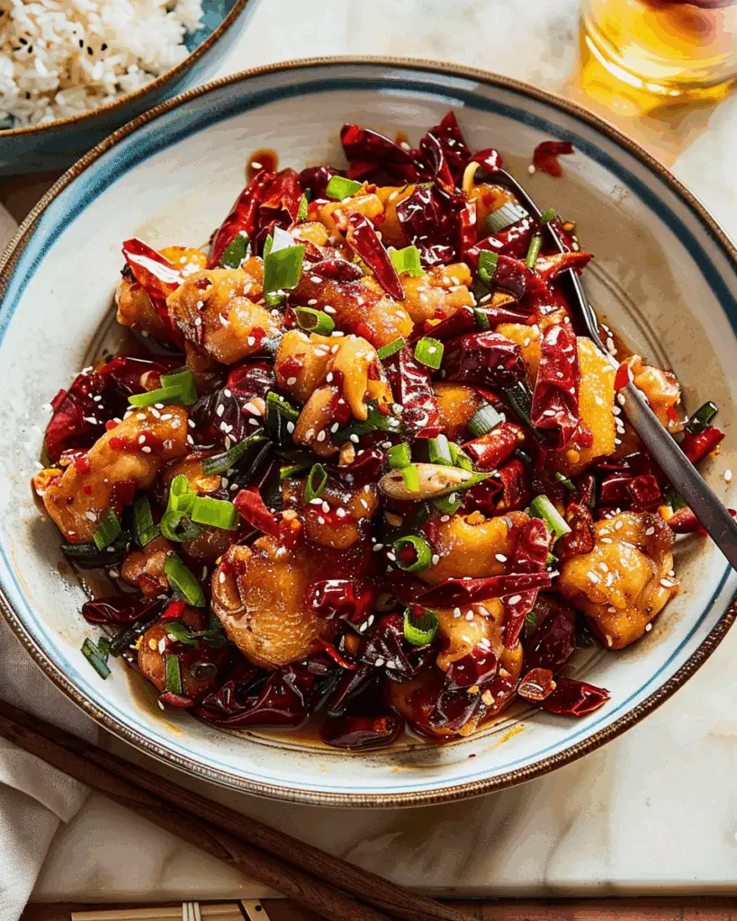 Lazi Ji (Chongqing Chicken With Chiles)