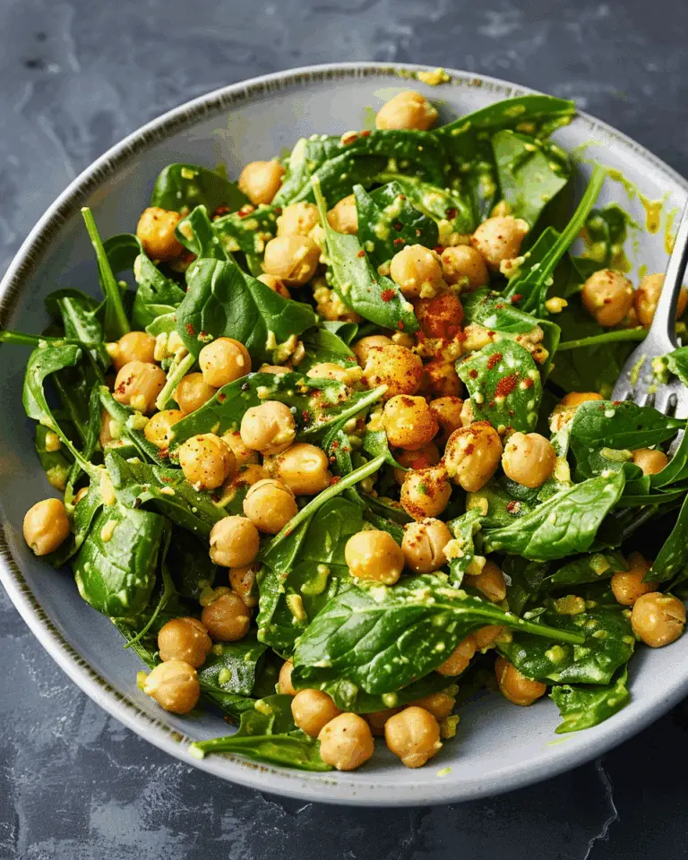 Chickpea Spinach Salad 