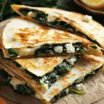 Spinach and Feta Quesadillas