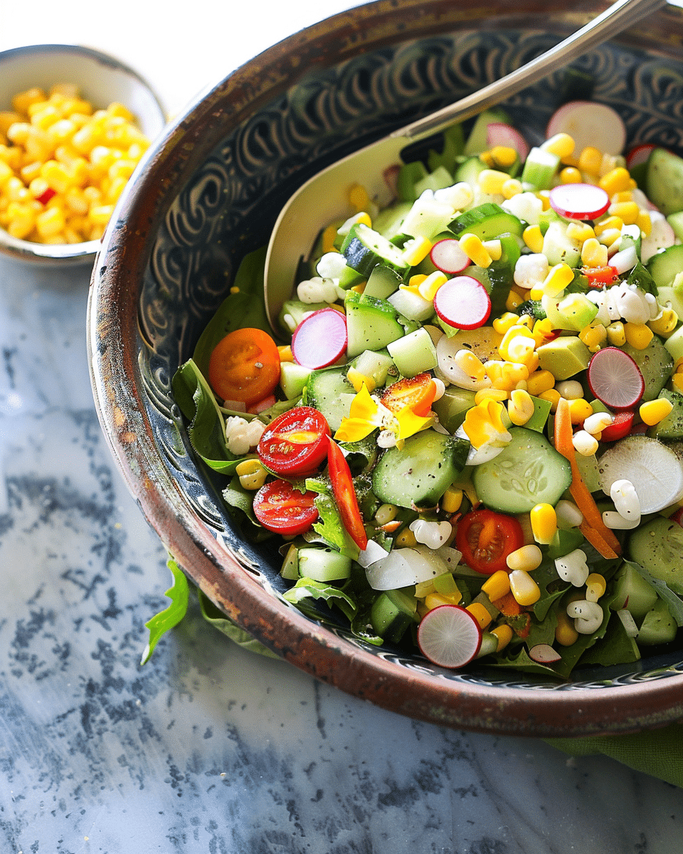 Spring Chopped Vegetable Salad
