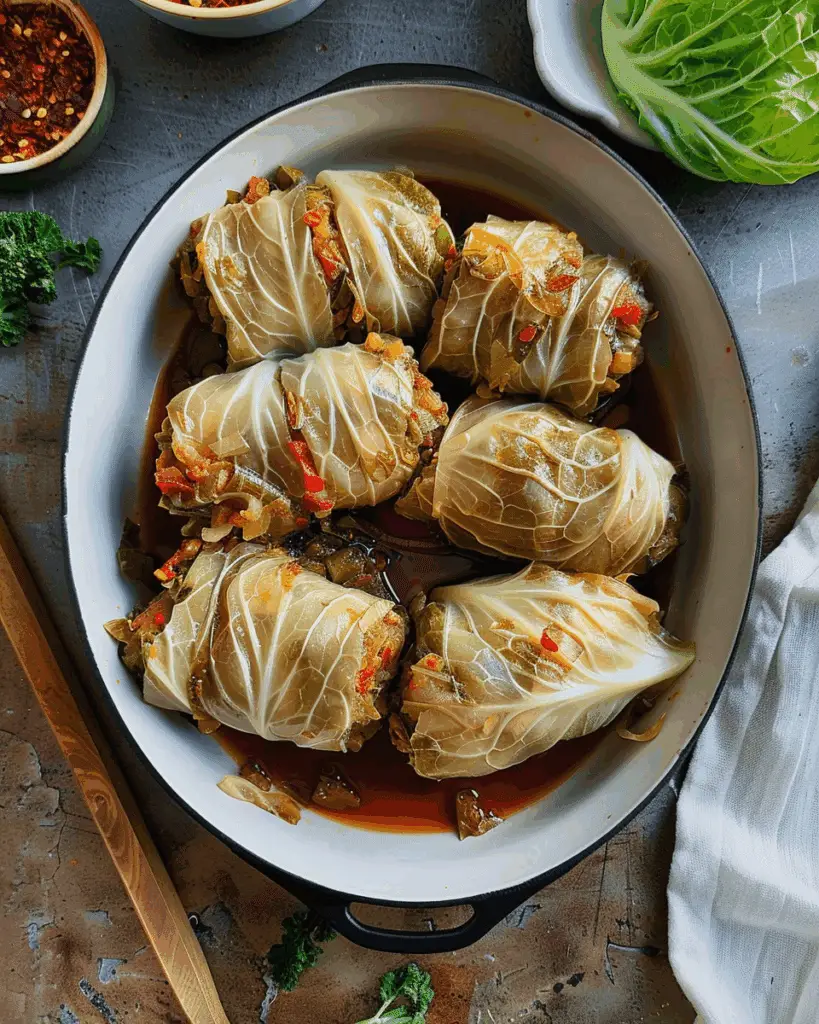 Vegan Cabbage Rolls (Asian-Inspired Wraps)