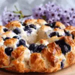 Fluffy Cottage Cheese Blueberry Cloud Bread