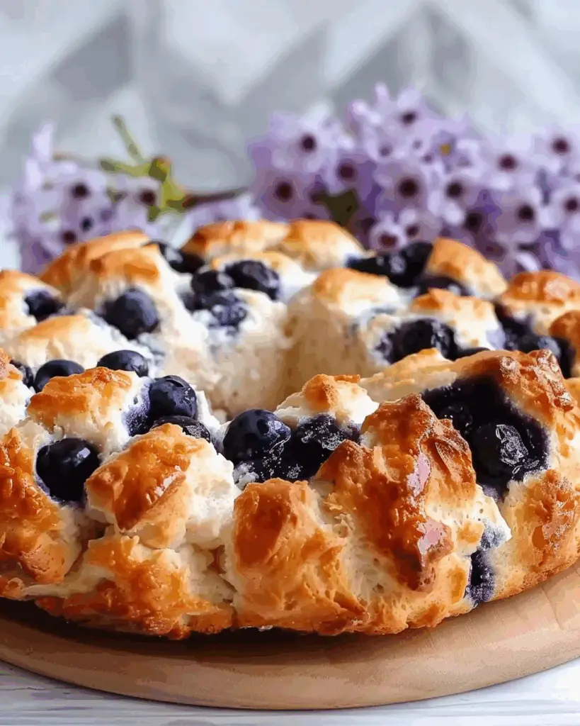 Fluffy Cottage Cheese Blueberry Cloud Bread