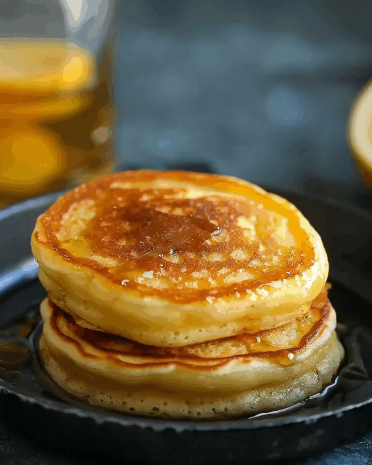 Fluffy Lemon Vanilla Butter Pancakes