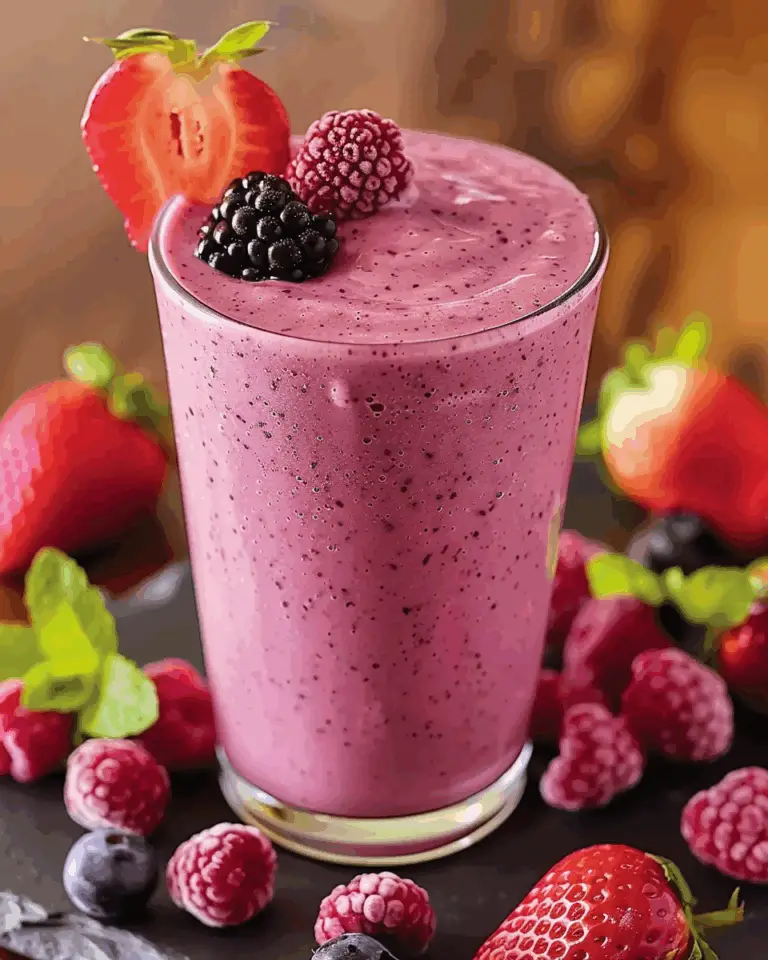 Creamy Mixed Berry Yogurt Smoothie