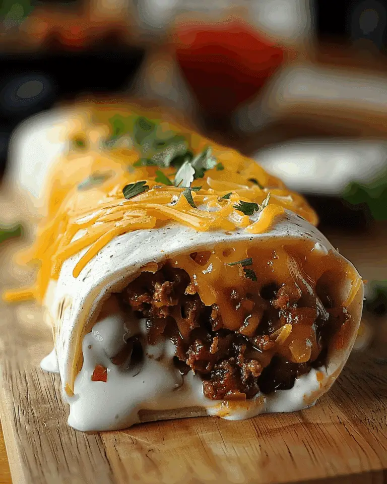 Beefy Melt Burrito