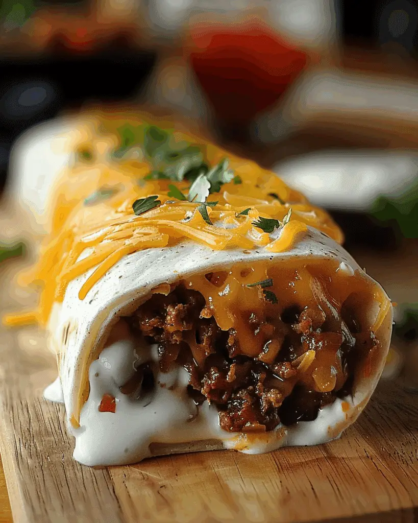 Beefy Melt Burrito