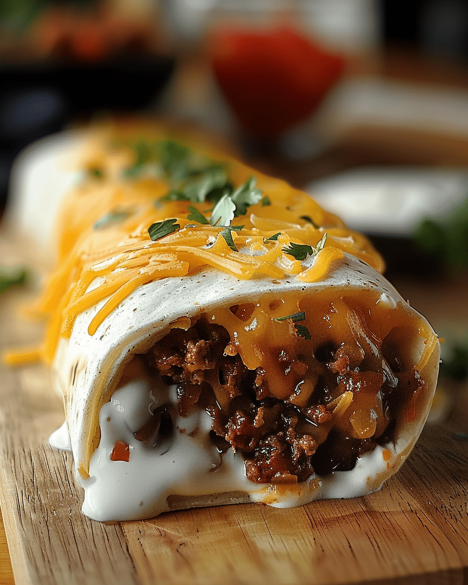 Beefy Melt Burrito