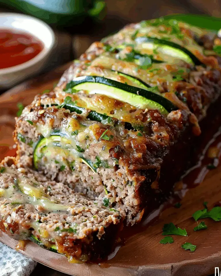 Cheddar Parmesan Zucchini Meatloaf