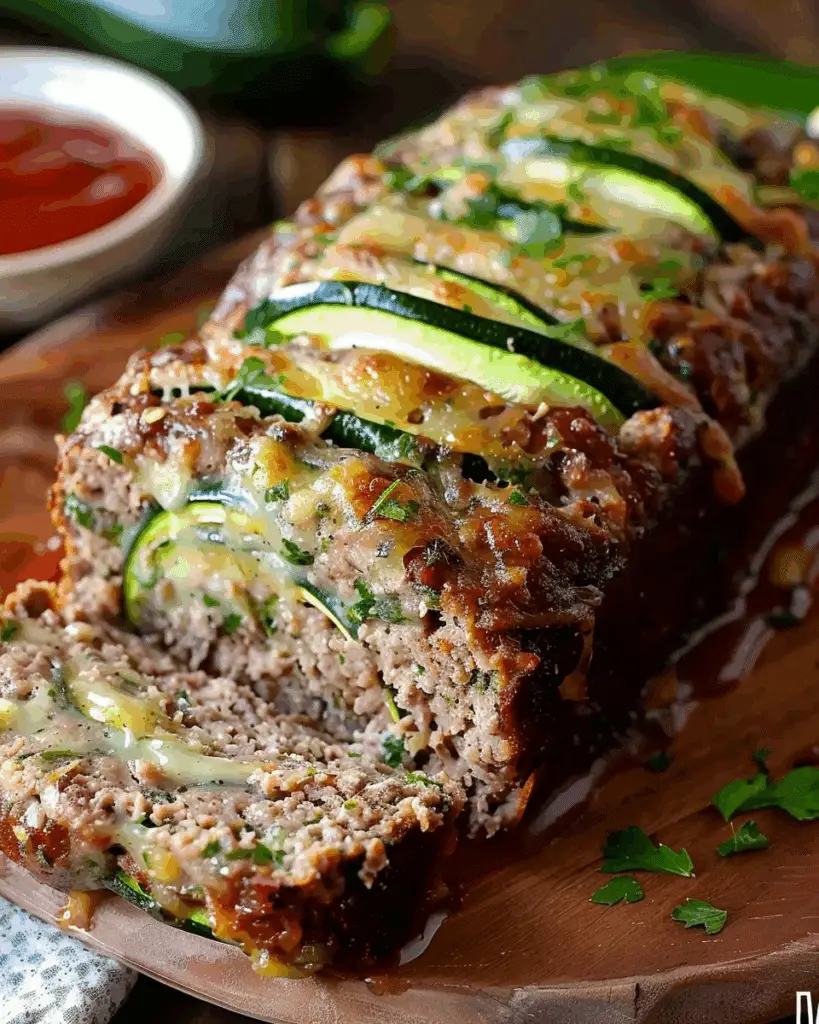 Cheddar Parmesan Zucchini Meatloaf