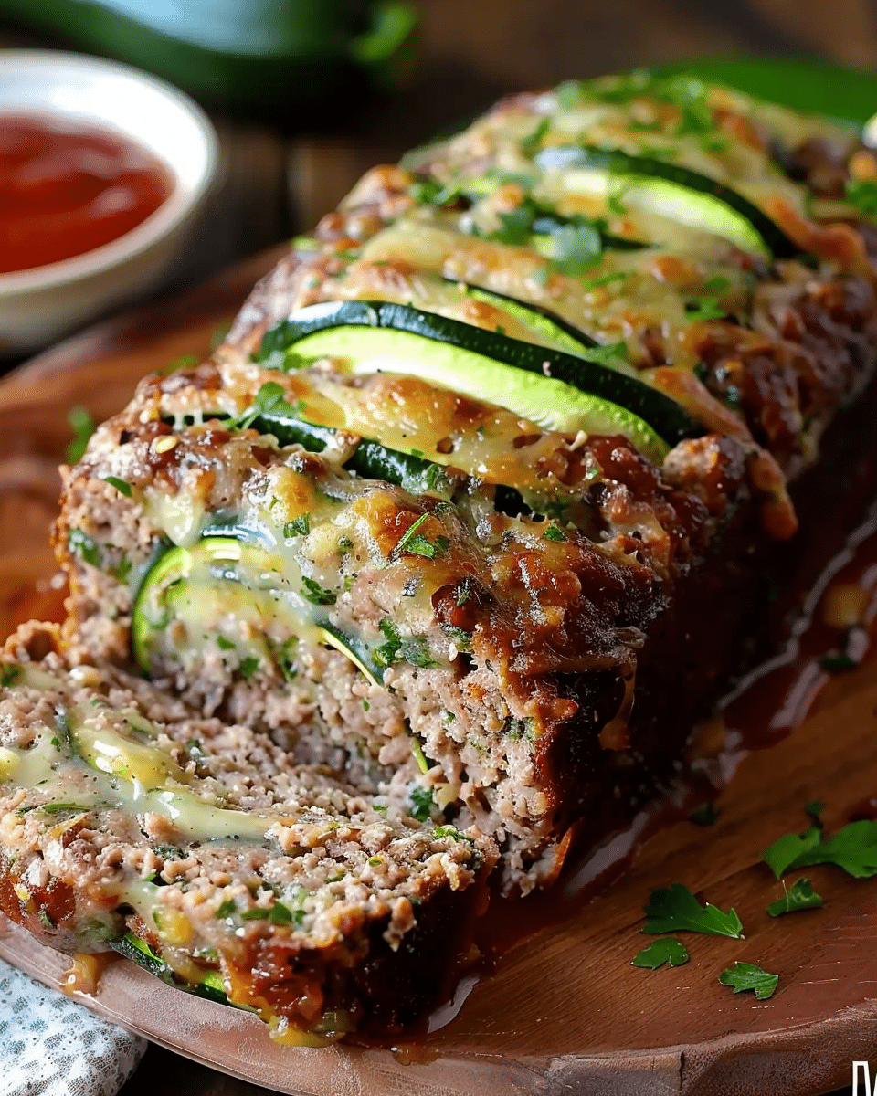 Cheddar Parmesan Zucchini Meatloaf
