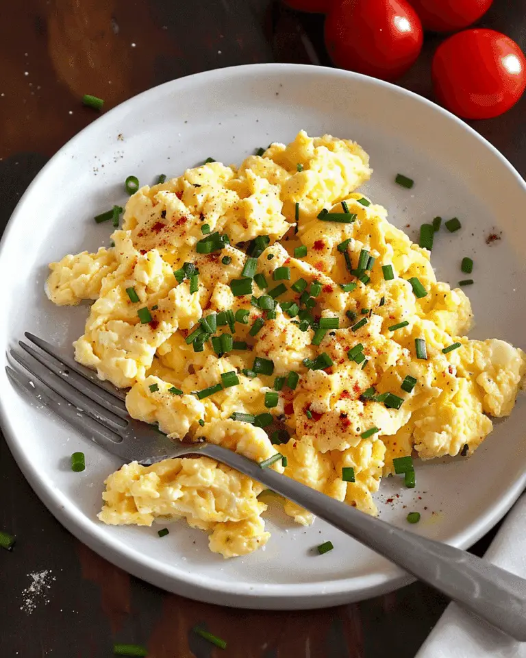 Scrambled Eggs with Cream Cheese