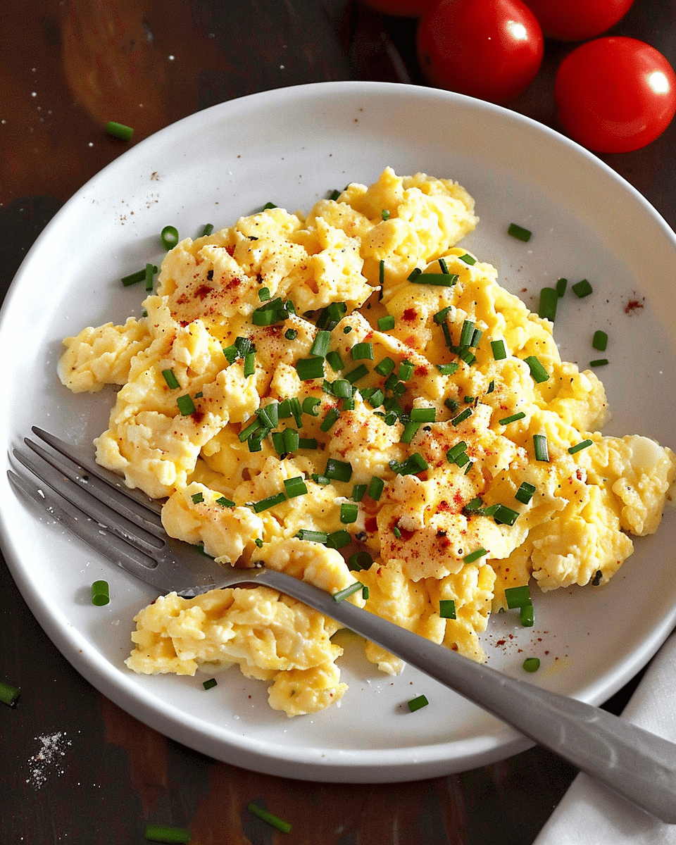 Scrambled Eggs with Cream Cheese