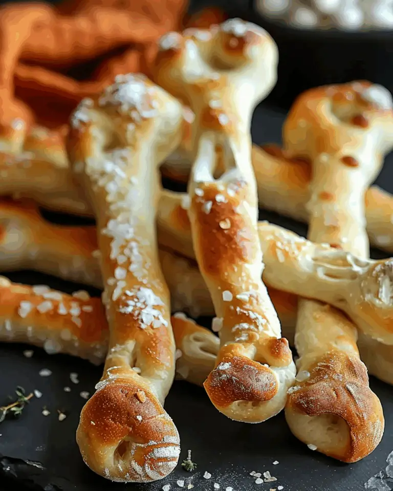 Spooky and Fun Breadstick Bones
