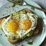 Breakfast Avocado Toast with Eggs