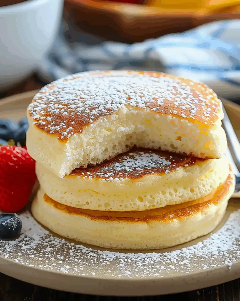 Fluffy Japanese Soufflé Pancakes