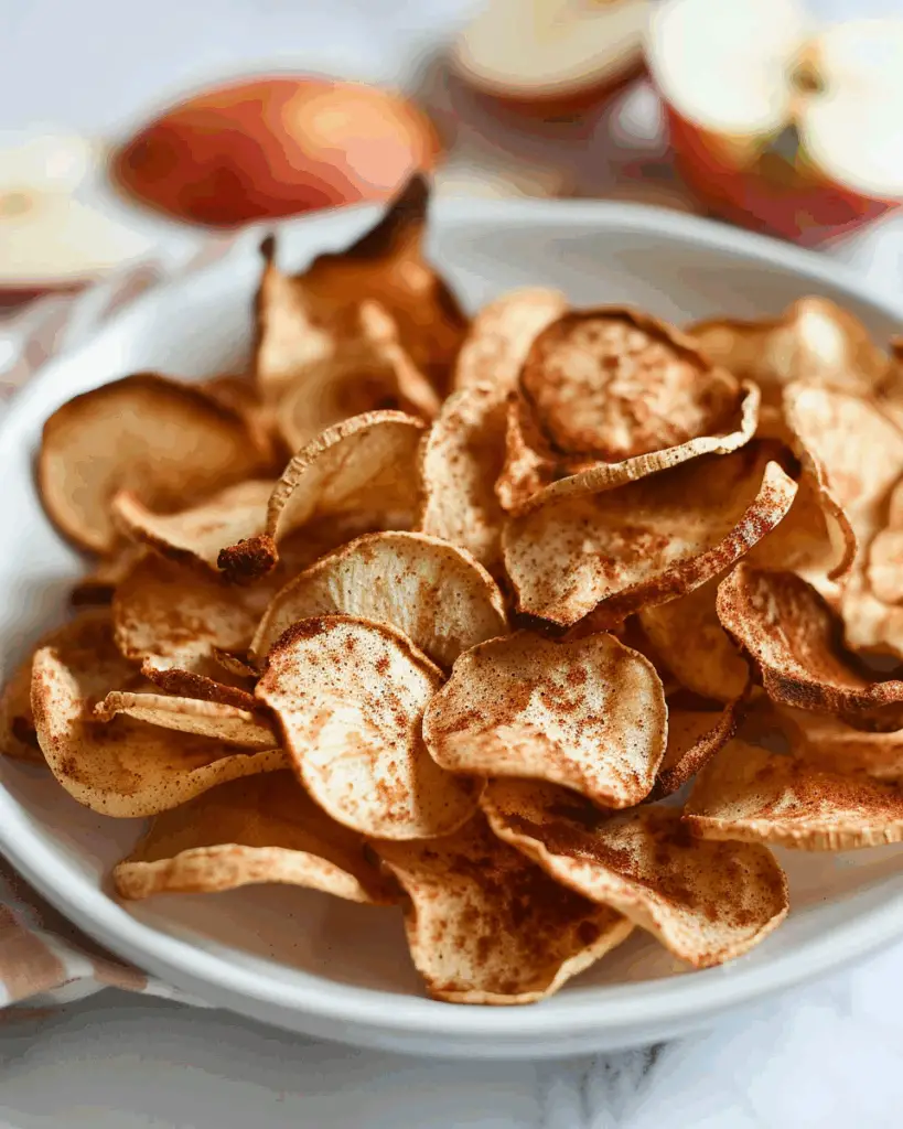 Air Fryer Apple Chips (Easy Cinnamon Recipe)