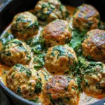 Creamy Spinach Turkey Meatballs Recipe