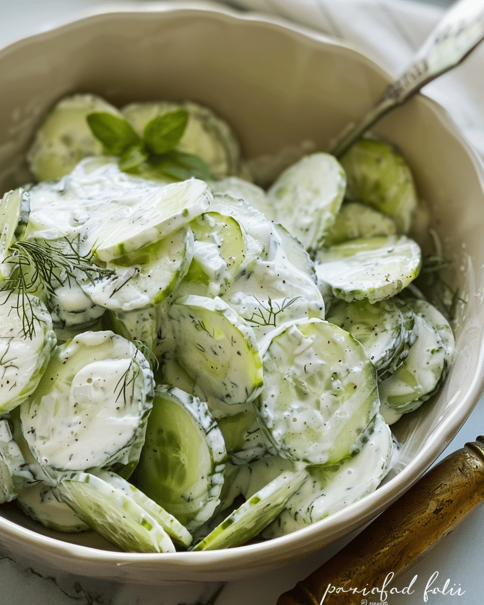 Creamy Cucumber Salad