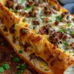 Cheesesteak Garlic Bread Loaf