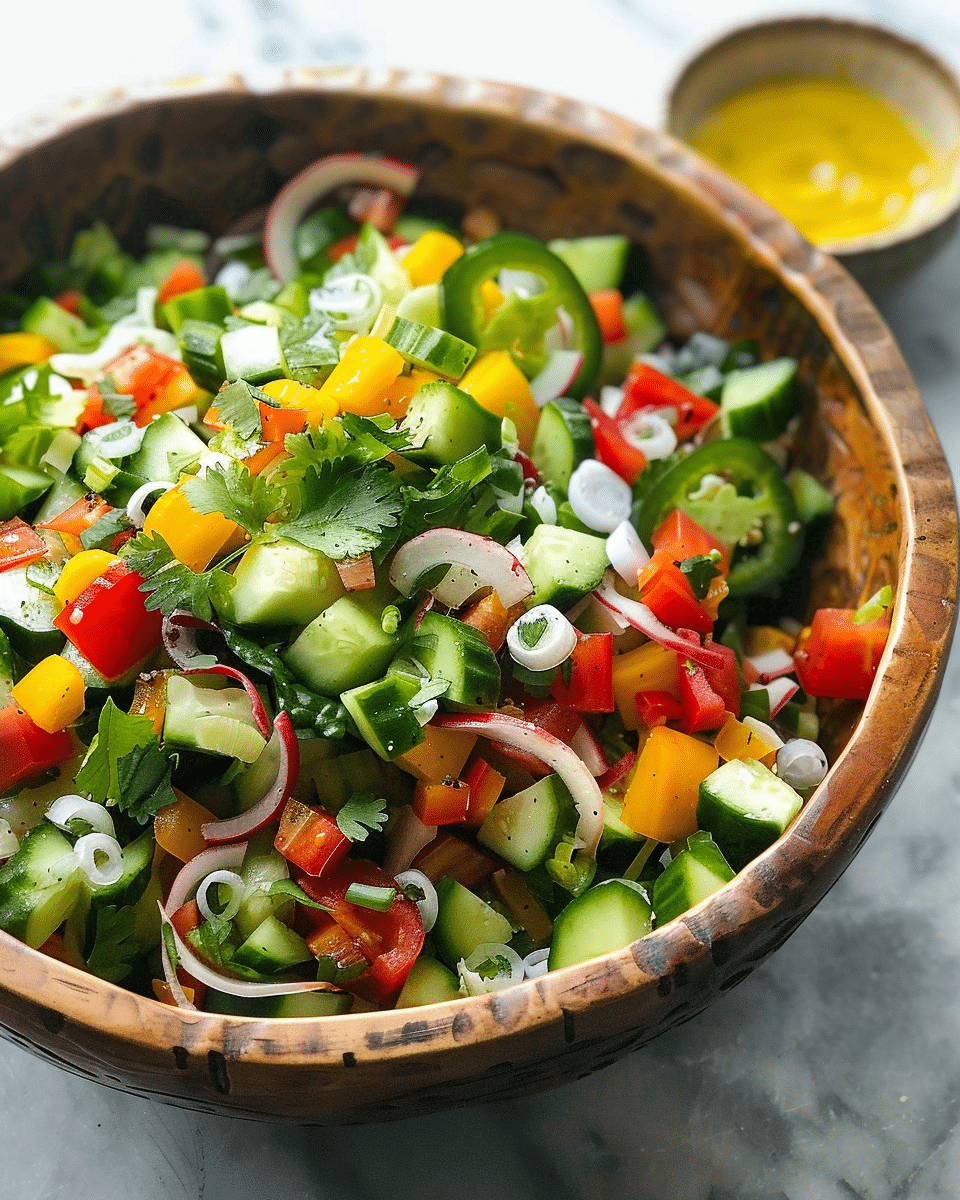 Spring Chopped Vegetable Salad