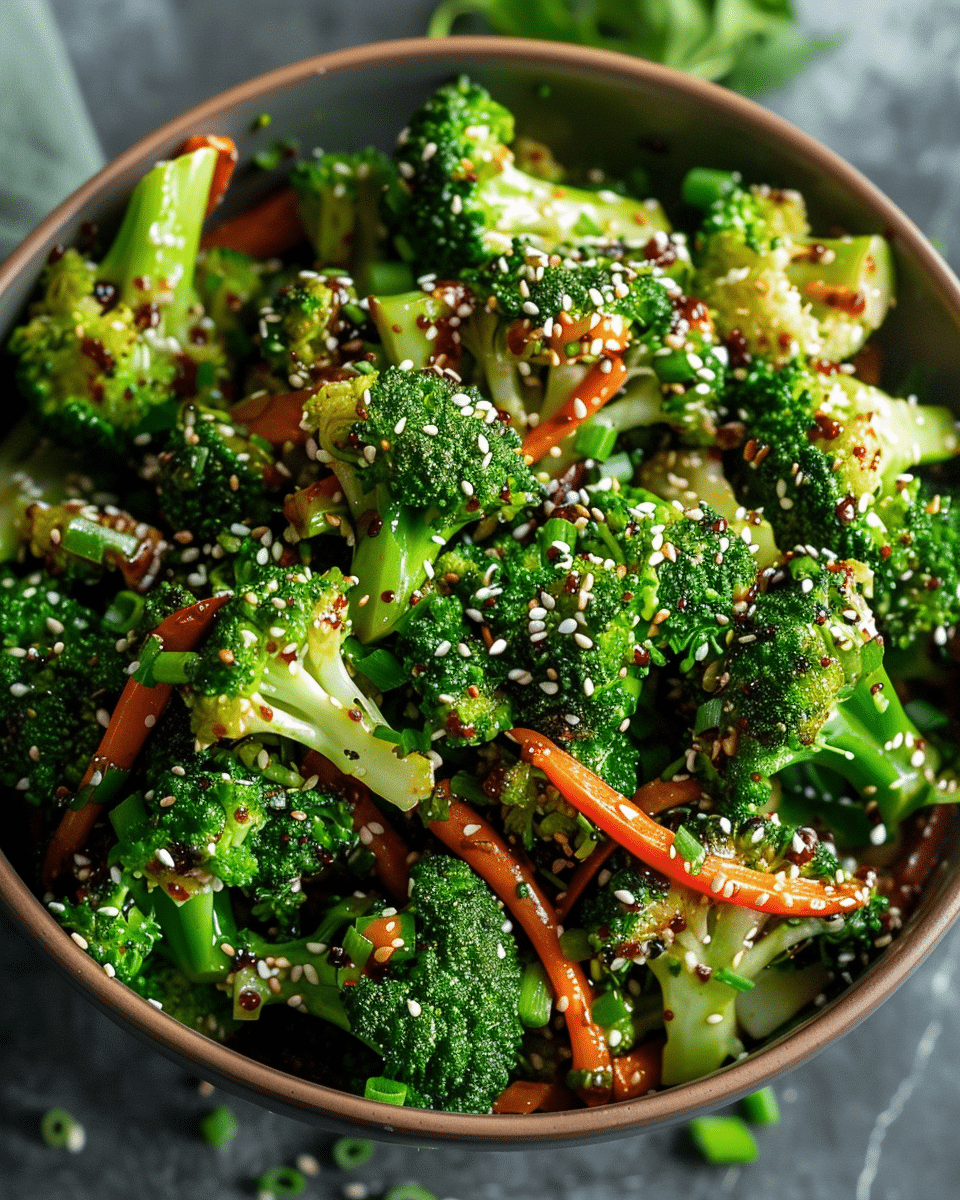 Crispy Asian Sesame Broccoli Salad