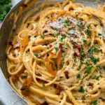 Creamy Vegan Caramelized Onion Pasta