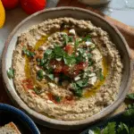 The Best Baba Ganoush with Blistered Tomatoes and Feta
