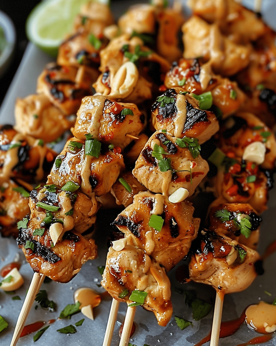 Next‑Level Bang Bang Chicken Skewers with Creamy Chili Drizzle & Crispy Sidekick