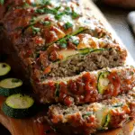 Cheddar Parmesan Zucchini Meatloaf