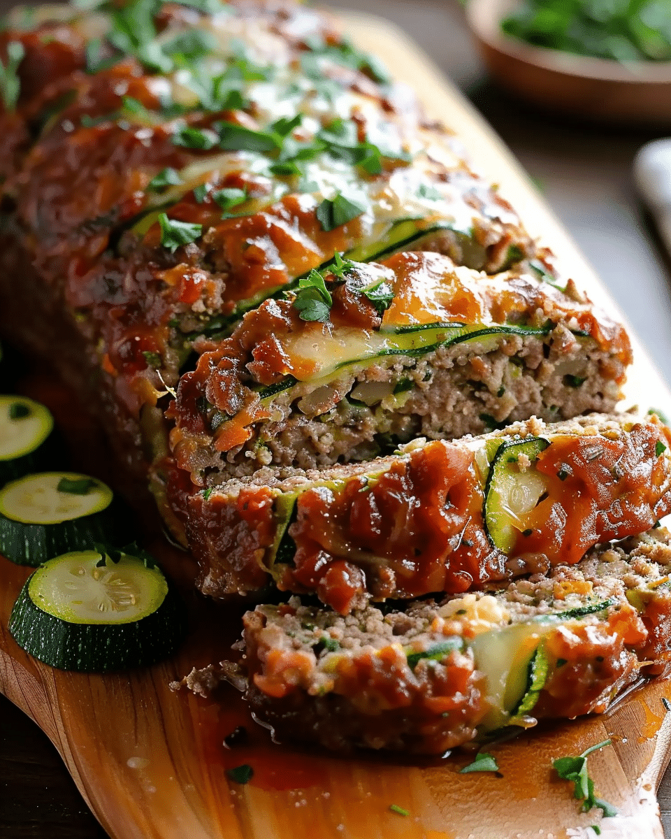 Cheddar Parmesan Zucchini Meatloaf