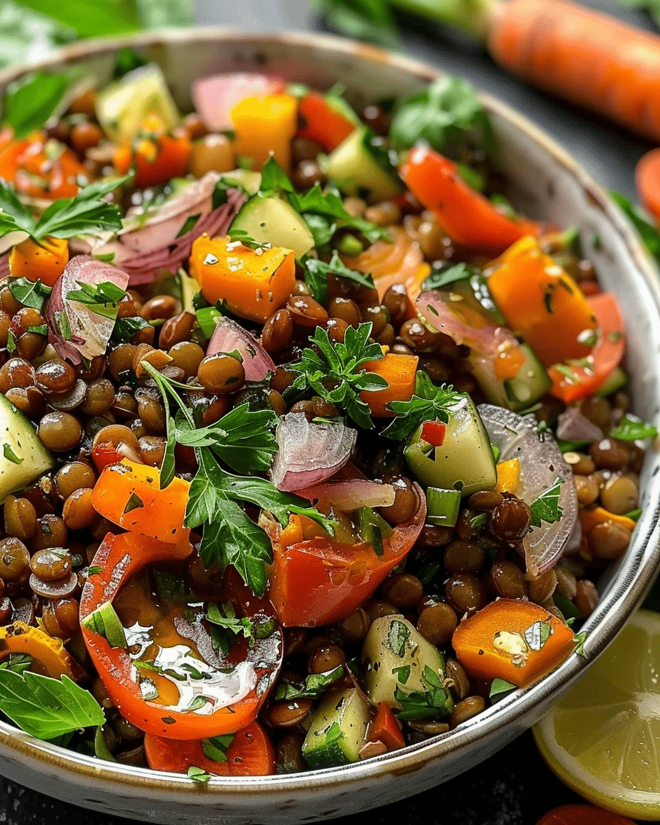 Lentil Salad with Roasted Vegetables Recipe: A Must-Try!
