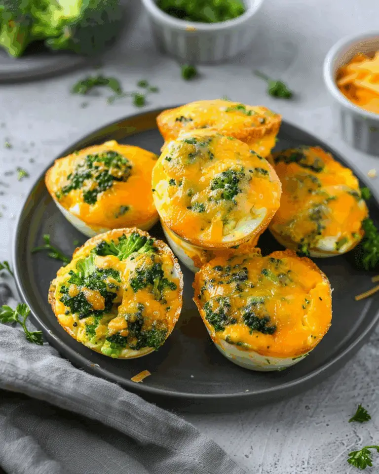 Broccoli Cheddar Egg Bites