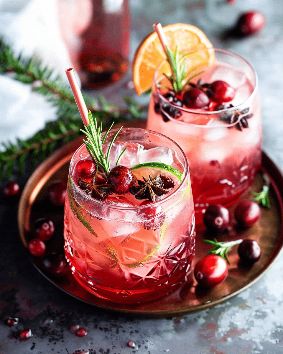 Cranberry Mule Holiday Cocktail