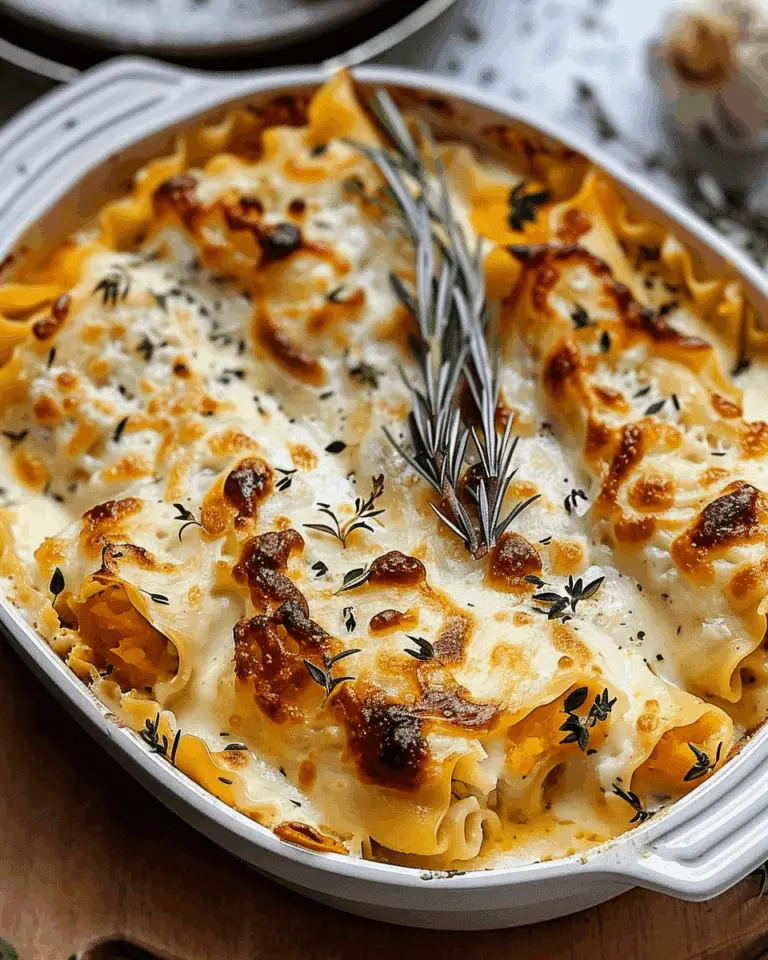 Creamy Butternut Squash Lasagna Roll Ups