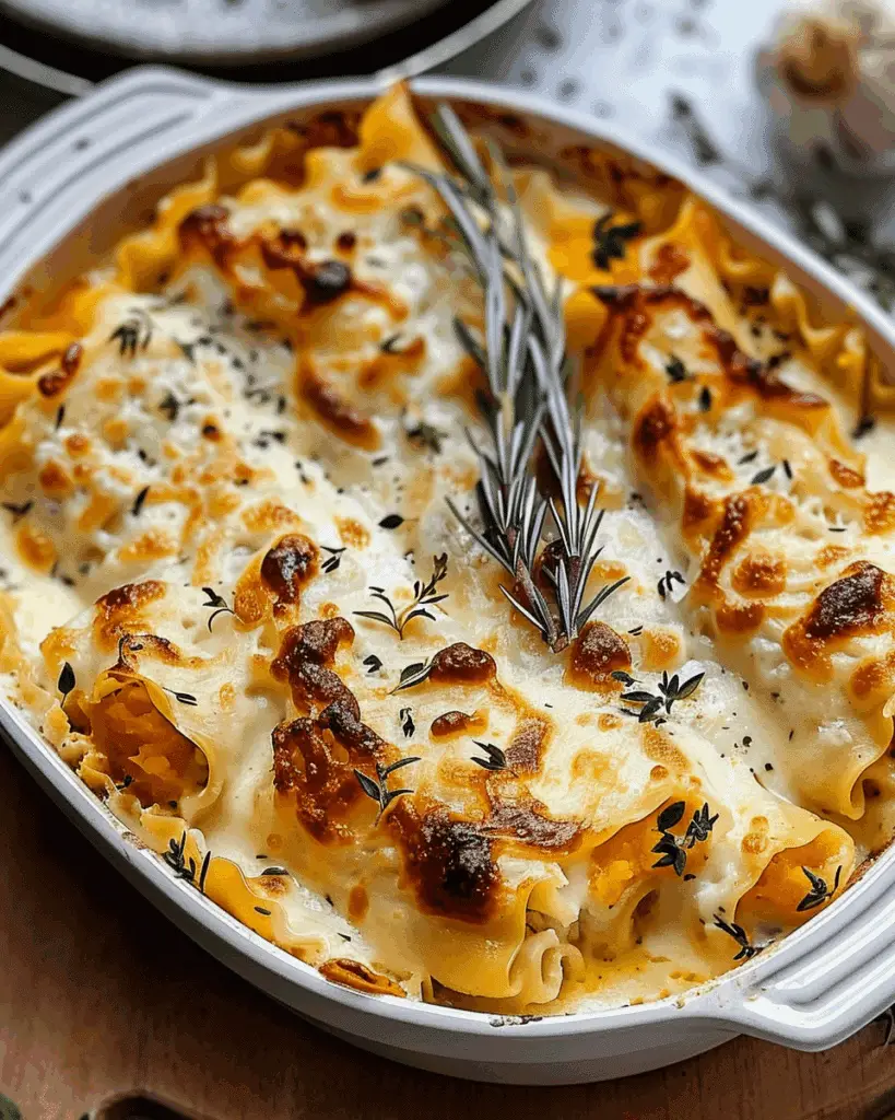 Creamy Butternut Squash Lasagna Roll Ups