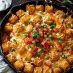 Fiesta Chicken Tater Tot Casserole