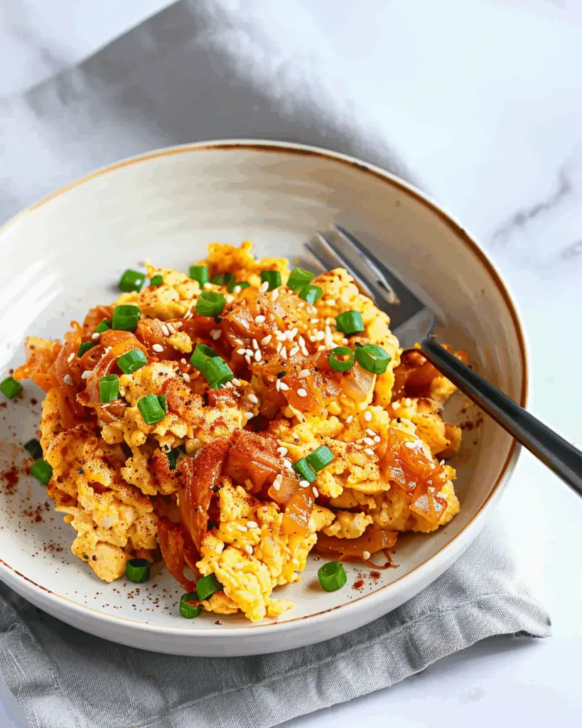 Kimchi Scrambled Eggs