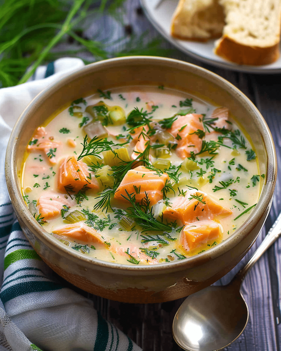 Finnish Salmon Soup Lohikeitto Meal Shine