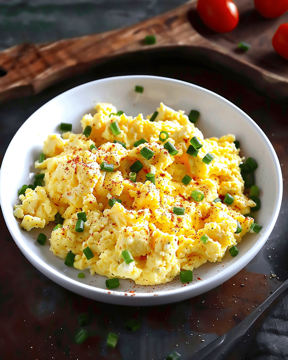 Scrambled Eggs with Cream Cheese