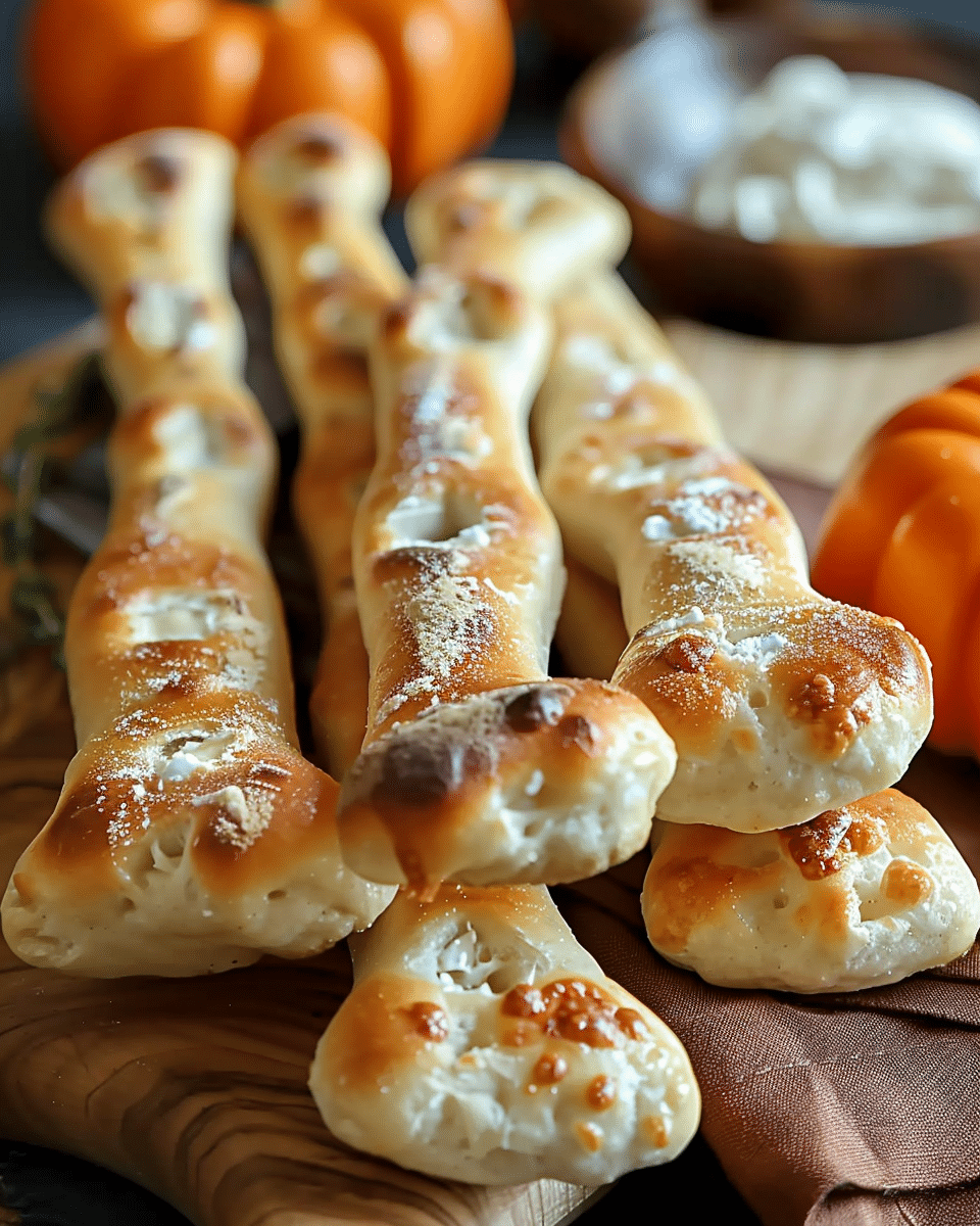 Spooky and Fun Breadstick Bones