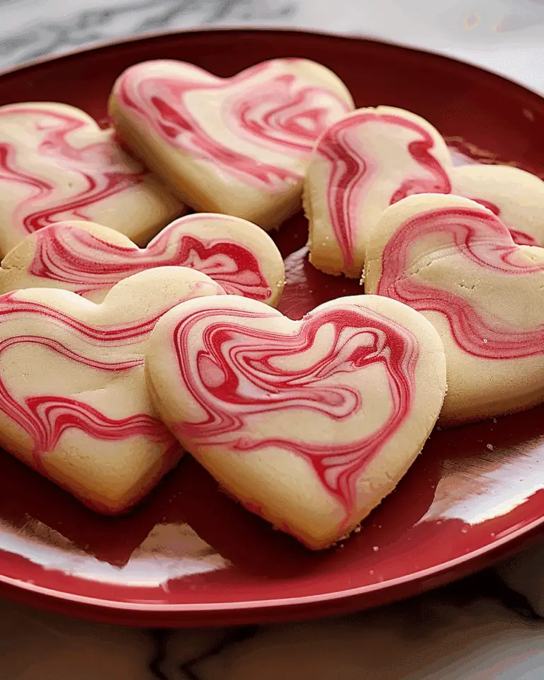 Delightful Marbled Valentine Sugar Cookies