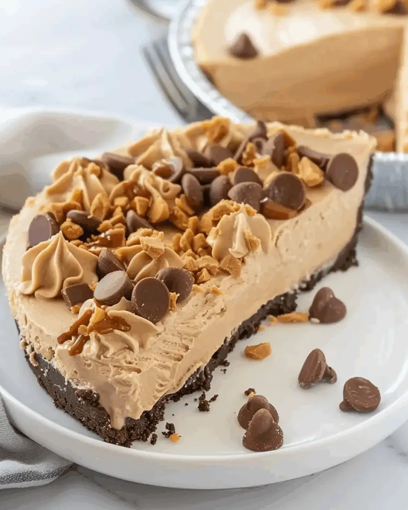 No Bake Peanut Butter Pie