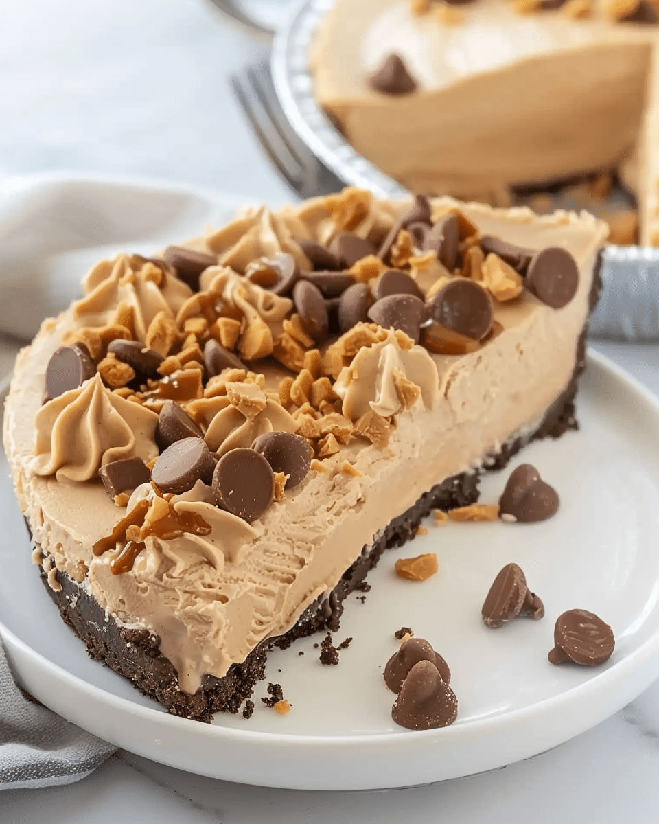No Bake Peanut Butter Pie