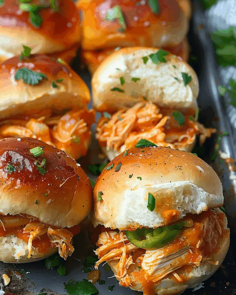 Spicy Buffalo Chicken Sliders